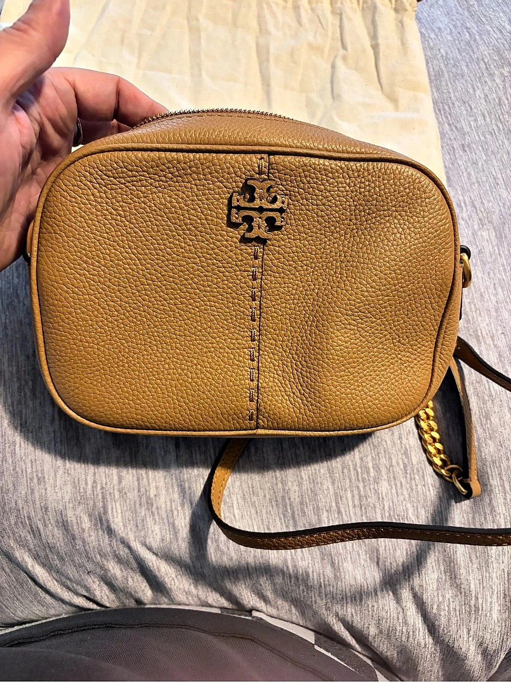 Tory Burch McGraw Camera Bag Brown Crossbody